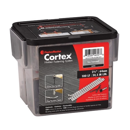 Fastenmaster FastenMaster Cortex No. 10 Sizes X 2-1/2 in. L Rainer Torx Ttap Button Head Hidden Deck Fastener 224 CTXCL-TX1LFTSRN